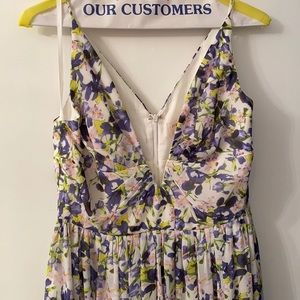 Plunge Neck Maxi Dress